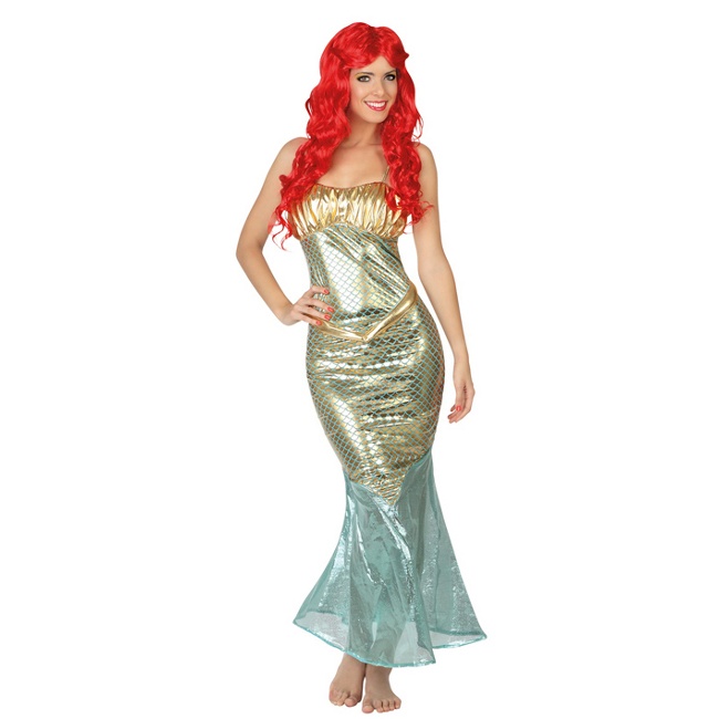 Disfraz de sirena dorada para mujer por 19,95 €