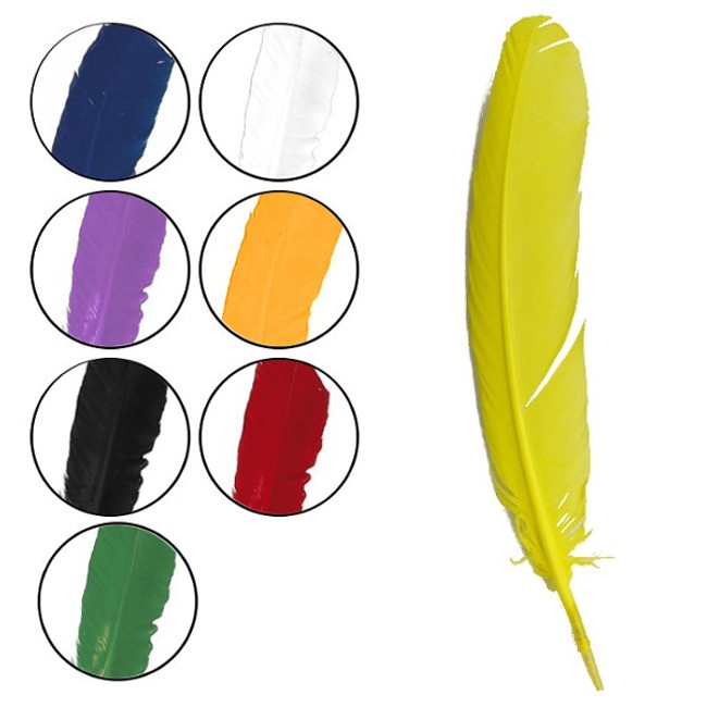 Plumas sintéticas de colores de 30 cm - 10 unidades por 8,00 €