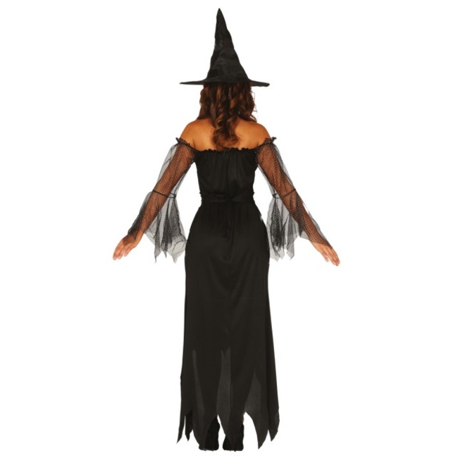 Disfraz de Bruja Negra Elegante para Mujer, Comprar Online