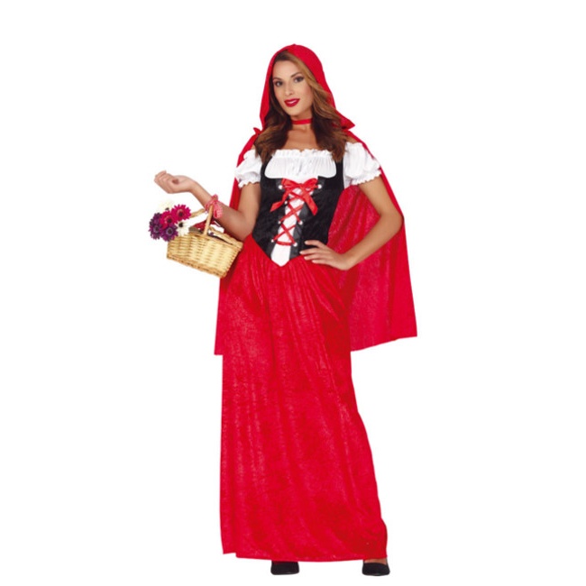 Disfraz de caperucita roja largo para mujer por 23,75 €
