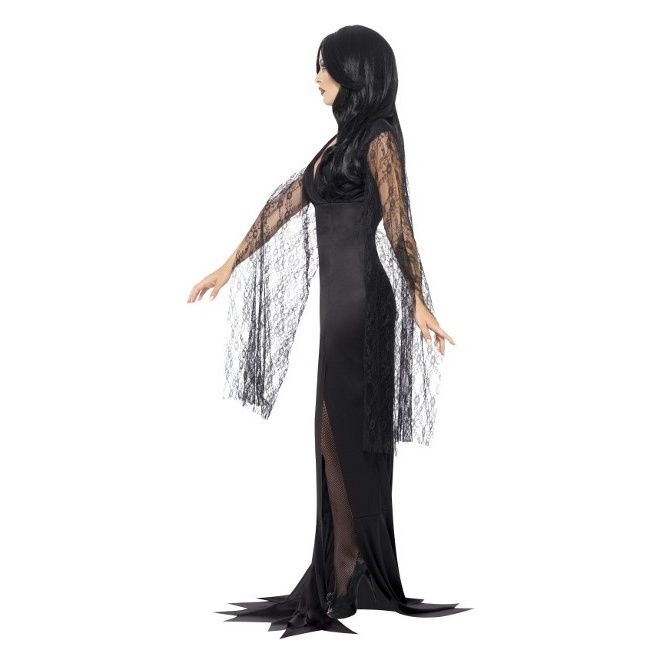 Disfraz Vestido Gotica Viuda Negra Dama Deluxe
