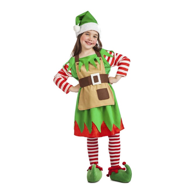 Disfraz de elfo navideño para niña por 17,00 €
