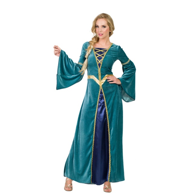 Disfraz de dama medieval con vestido para mujer por 24,50 €
