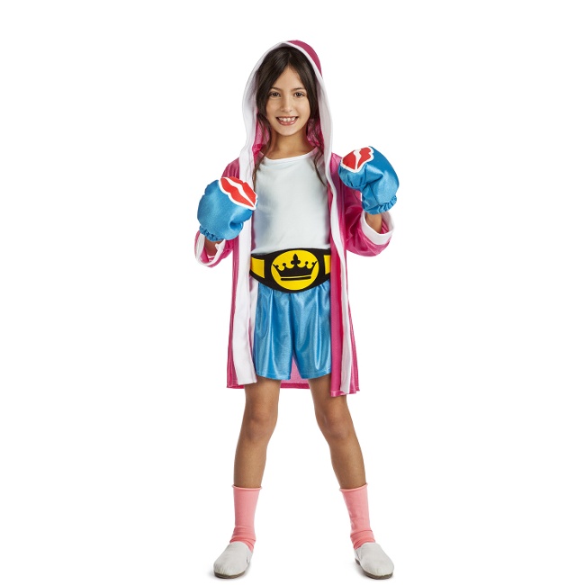 Disfraz de boxeador con guantes para niña por 22,00 €