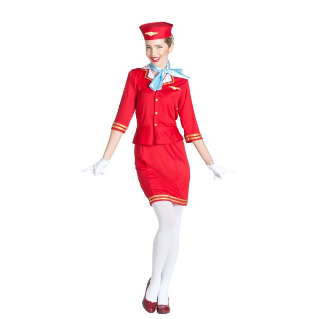 Disfraz de piloto de avión para mujer