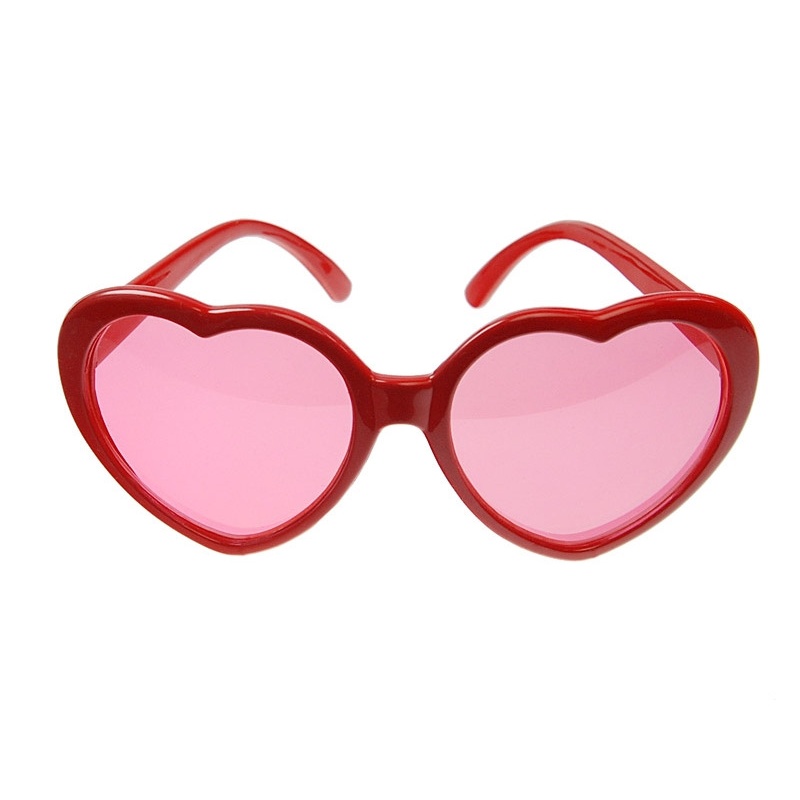 Gafas forma de corazón rojo por €
