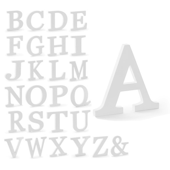 Letras grandes de madera 8cm Letras decorativas de madera