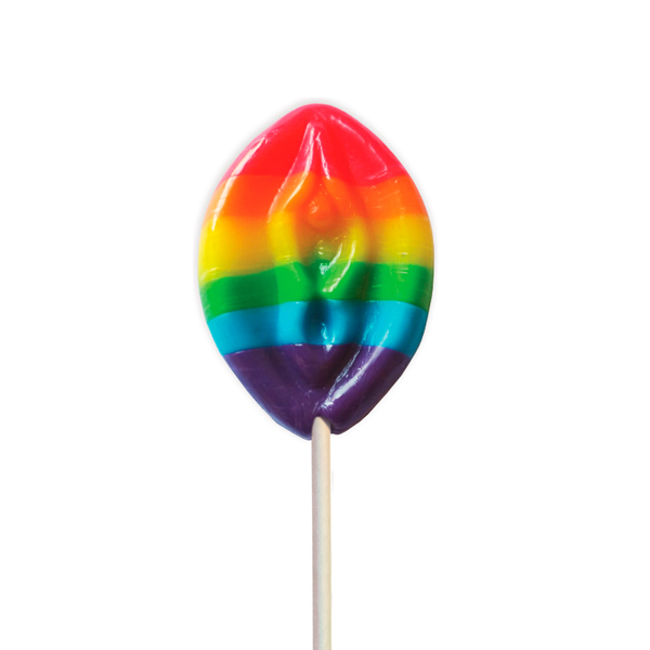 Piruleta Con Forma De Vagina Sabor A Frutas De 42 G Rainbow Pussy Pop