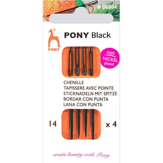 Aguja Pony Lanera Con Punta Pack 25