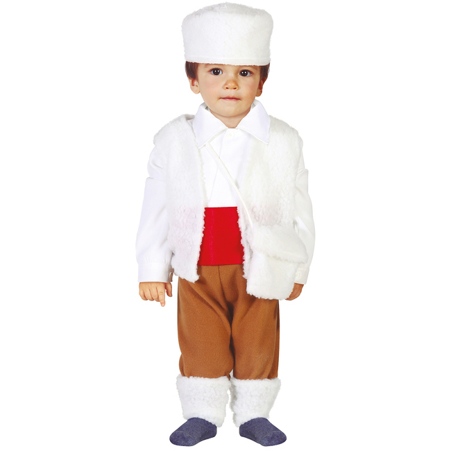 Disfraz de pastorcito con fajín rojo para bebé por 7,75 €