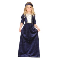 Disfraz de dama medieval infantil