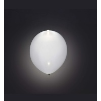 Globos de látex de 25 cm con led blanco - 5 unidades