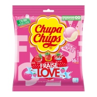 Chupa Chups de sabor mix fresa - 10 unidades