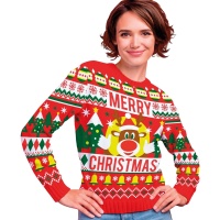 Jersy de Navidad de Merry Christmas para mujer