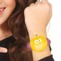 Pulsera de calabaza divertida con luz