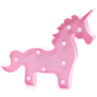 Figura Unicornio rosa led