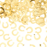 Confetti de Herraduras doradas - 15 gr