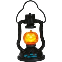 Farol de calabaza sonriente con luz y sonido