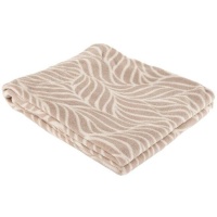 Manta de hojas beige de 1,50 x 1,25 m