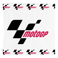 Servilletas de Moto GP de 16,5 x 16,5 cm - 20 unidades