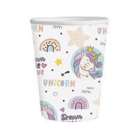 Vasos de Unicornios dream de 266 ml - 6 unidades