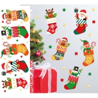 Decoración para pared adhesiva de calcetines navideños