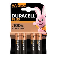 Pilas Alcalinas Tipo AA - Duracell - 4 unidades