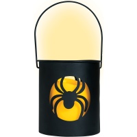 Farol negro con led de araña