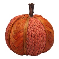 Calabaza de rafia de 17 x 15 cm - 1 unidad