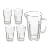 Jarra de 1,3 L con 4 vasos de 315 ml - 5 piezas