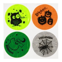 Pegatinas de Halloween para ventana reflectante de 10 cm - 4 unidades