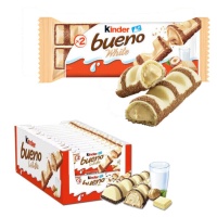 Kinder bueno de chocolate blanco - 15 unidades