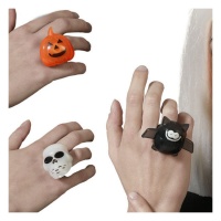 Anillo de Halloween con luz - 1 unidad