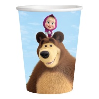 Vasos de Masha y el oso de 200 ml - 8 unidades