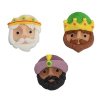 Figuras de azúcar de Reyes magos de 3,3 cm - 48 unidades