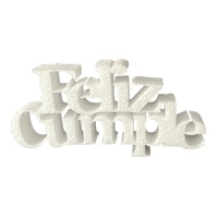 Figura de corcho con frase Feliz Cumple de 22,5 x 11 cm