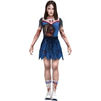 Disfraz de animadora zombie dead para mujer