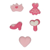 Figuras de azúcar de Princesas - Funcakes - 8 uindades