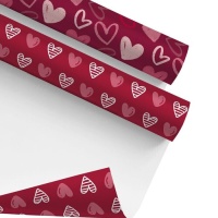 Papel de regalo de Amor Infinito de 2,00 x 0,70 m - 1 unidad