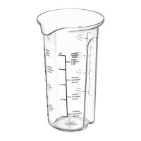 Vaso medidor de 0,5 L transparente