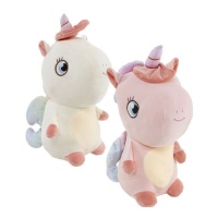 Peluche de Unicornio sentado de 40 cm - 1 unidad