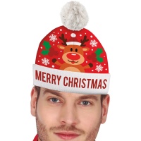 Gorro navideño de reno