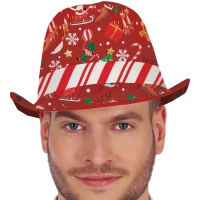 Sombrero de gángster navideño divertido