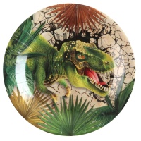 Platos de Dinosaurios Jurassic de 22,5 cm - 10 unidades