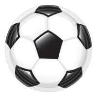 Platos de Fútbol classic de 23 cm - 8 unidades