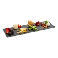 Plato de 50 x 15 cm pizarra