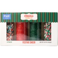 Kit de sprinkles de colores navideños - 420 gr