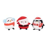 Peluche de Navidad surtidos de 10 cm - 1 unidad