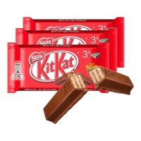 KitKat de chocolate con galleta - Nestlé - 3 unidades