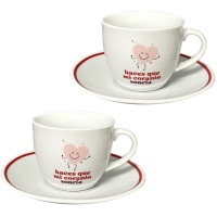 Taza de 100 ml de café Corazón - 2 unidades